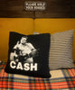 Man in Black Throw Pillow