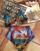 rock and roll Led Zeppelin Robert Plant jimmy Page Swan Song Song remains the same made in USA  Teekini t-shirt bikini rock n roll rock and roll bikinis miami made in usa limited edition kini handmade bikinis handmade Custom bikinis Betty Bangs Bikinis american made high waist cut