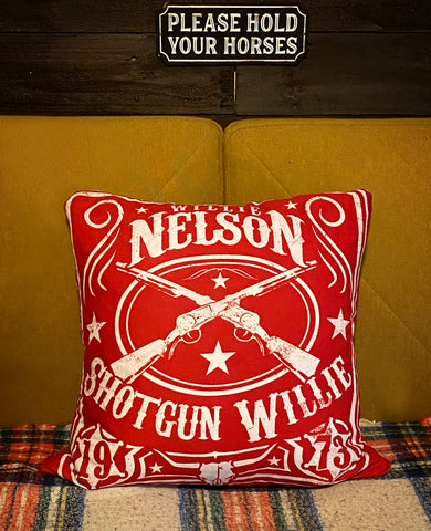 Shotgun Willie Throw Pillow