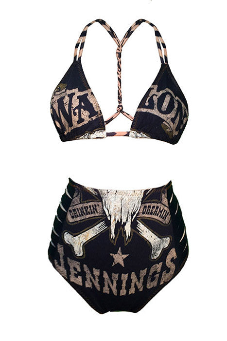 Drinkin' and Dreamin' (Highwaisted) - Betty Bangs Bikinis
 - 1